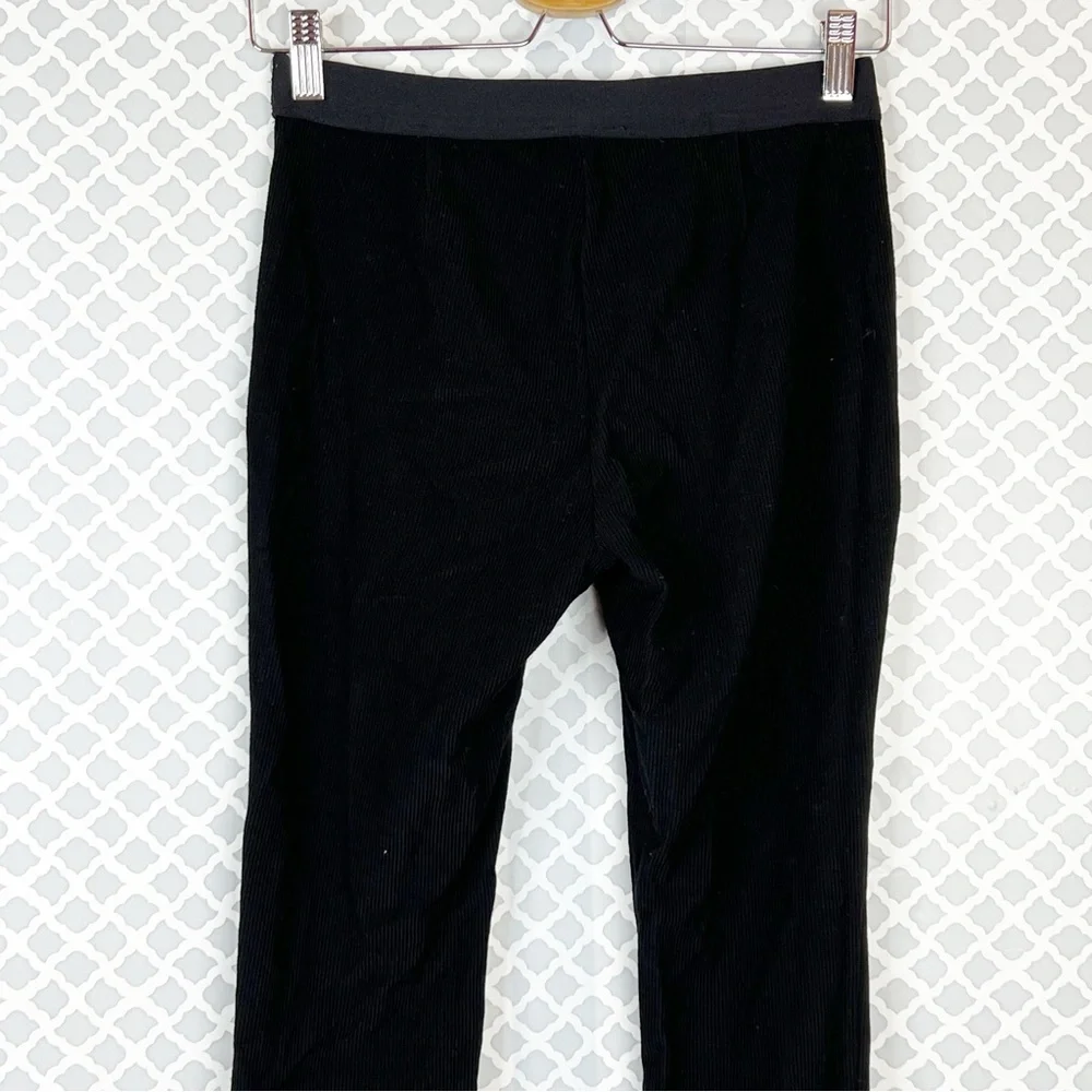 EUC Eileen Fisher Black Ribbed Leggings